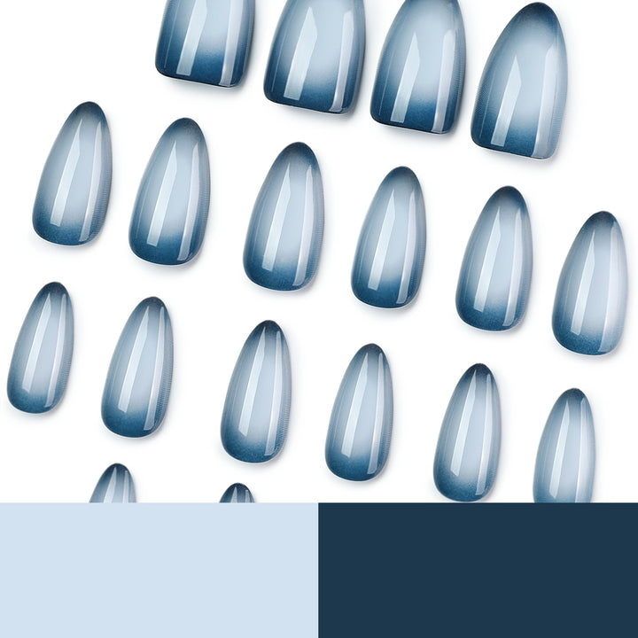 Stiletto Kunstnägel mit mattem Ombre-Design Karnz