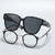 DamenModische Sonnenbrille im klaren Linien-Design mit hohem UV-Schutz Karnz