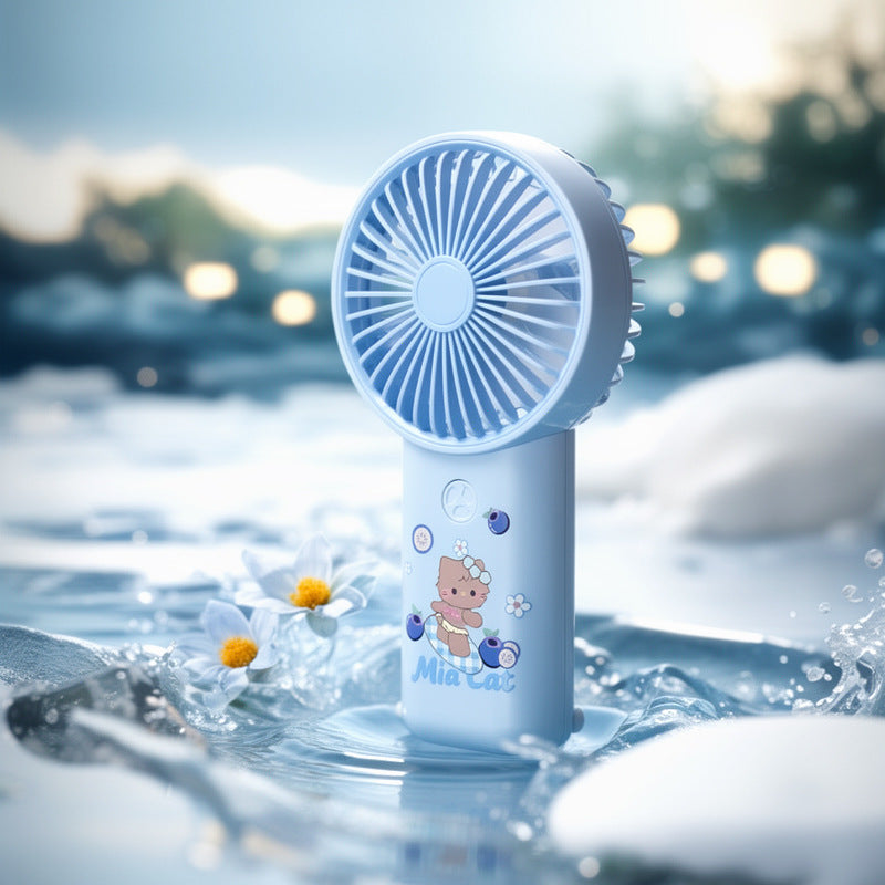 Damen tragbarer Handventilator mit süßem Tiermotiv Karnz