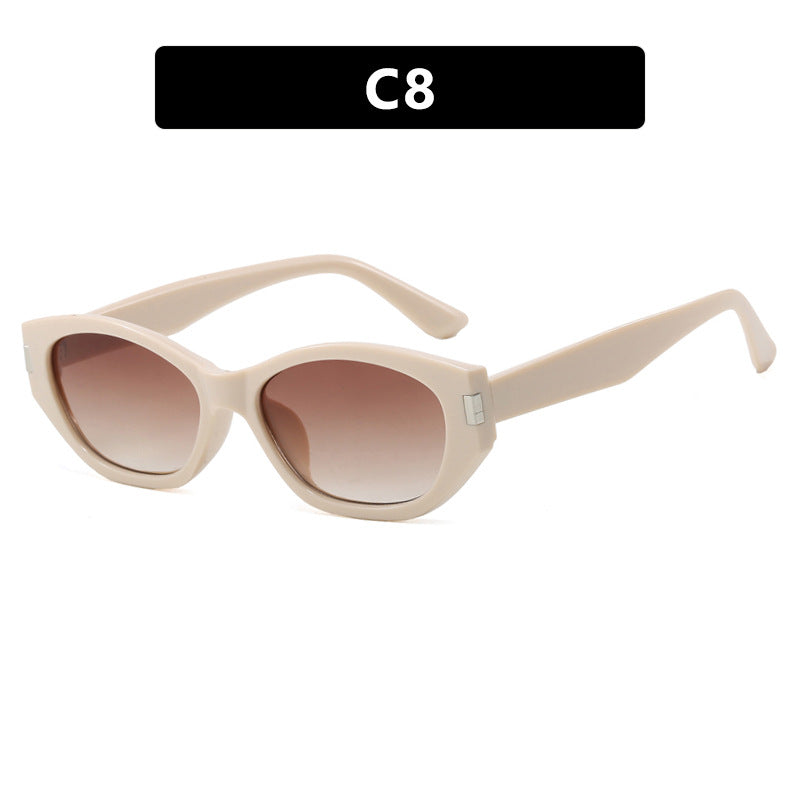 Damen modische Katzenaugen-Sonnenbrille mit eleganten Gläsern Karnz