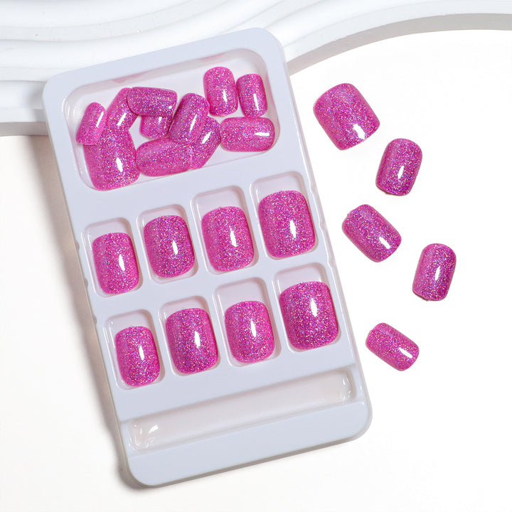 Glitzernde Press-On-Nagelspitzen Karnz