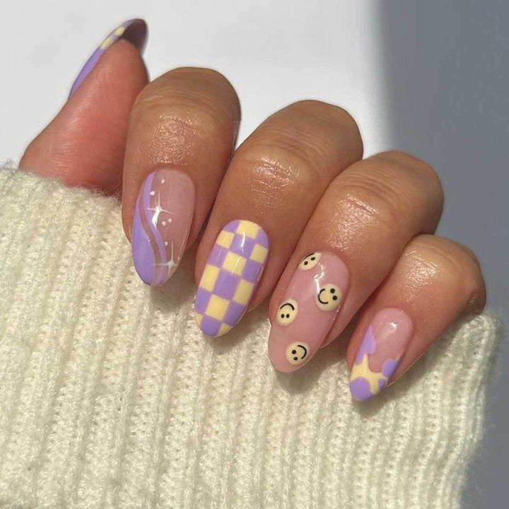 Künstlerisches gemustertes Gel Nagelkunst