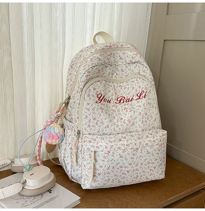 Blumenmuster Rucksack