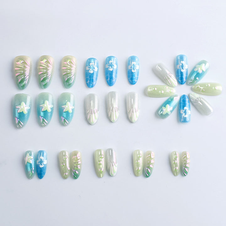 Künstlerische Gel-Nagelspitzen Karnz