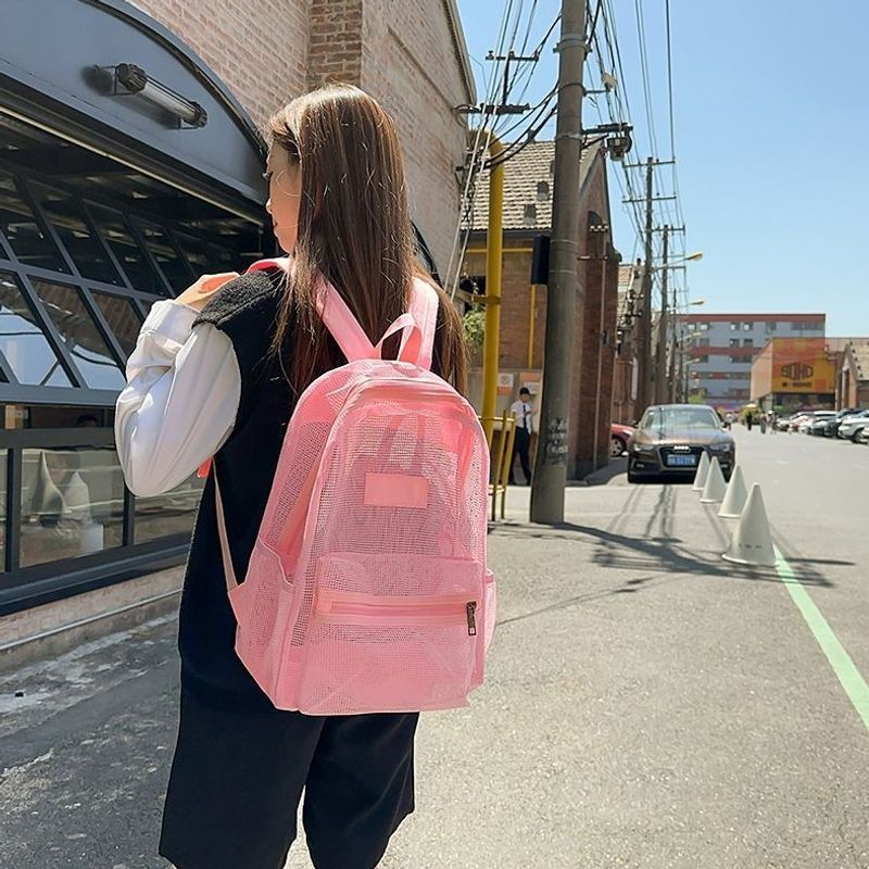 Stylische Mesh-Rucksack Karnz