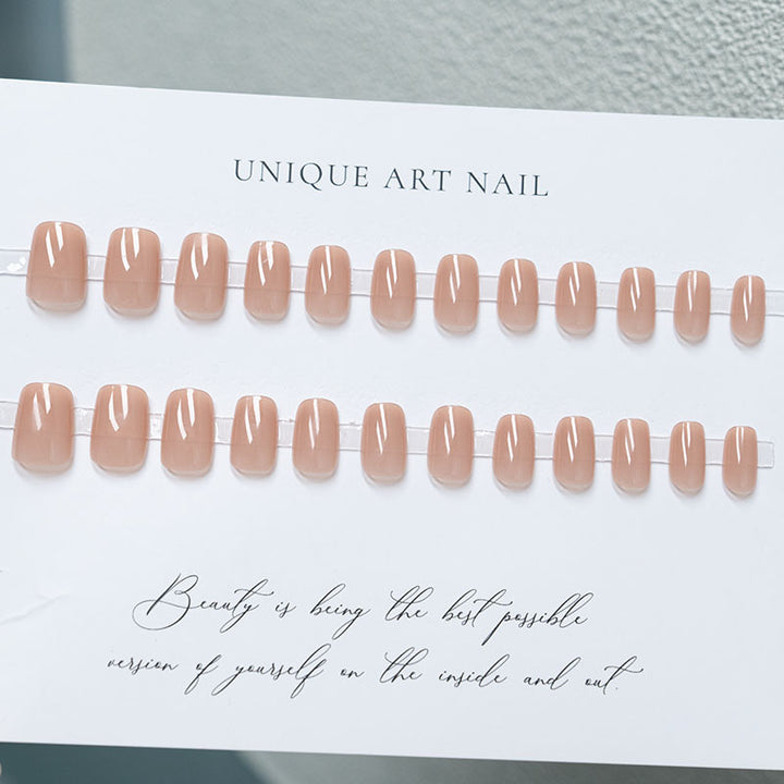 Hochglanz-Naturfinish-Nagelverstärkungen