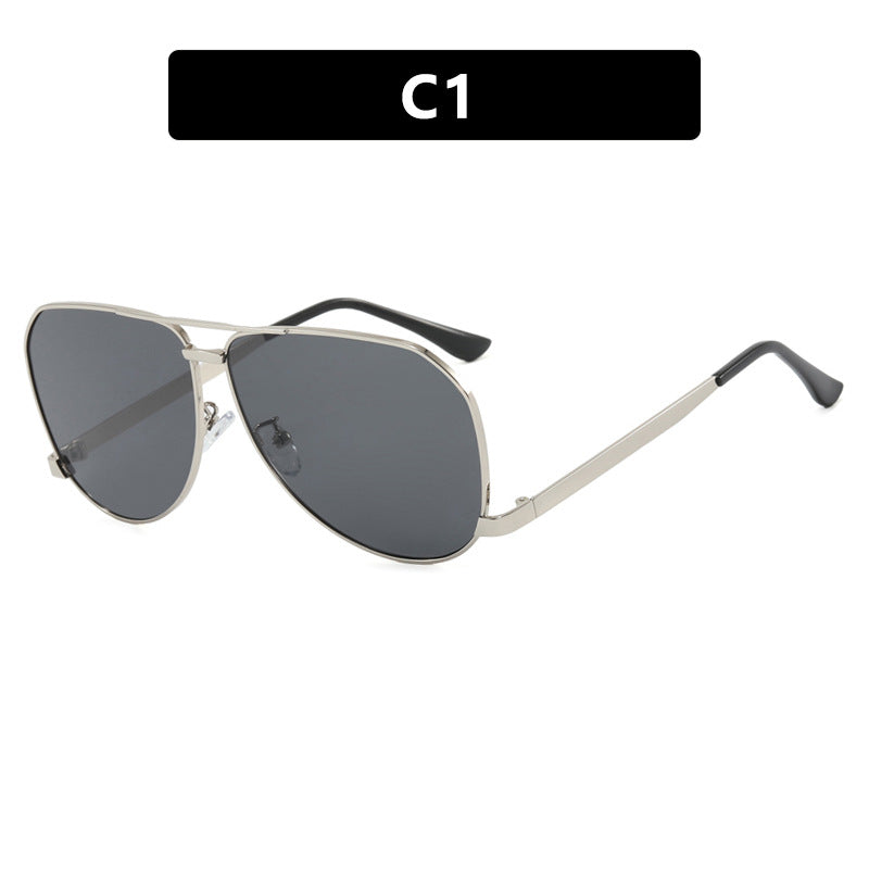 Damen Flugzeug-Sonnenbrille mit modernem Metallrahmen und polarisierten Gläsern Karnz