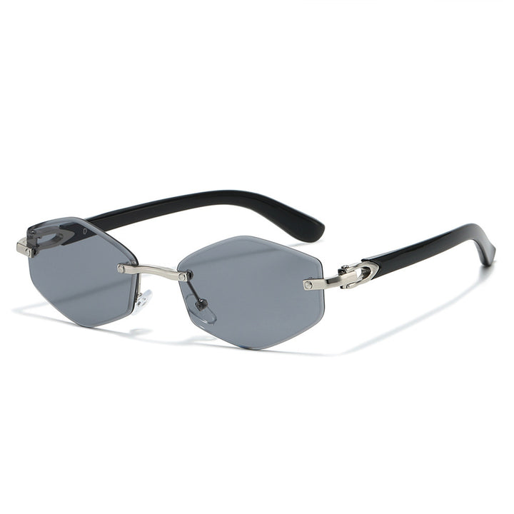 Futuristische sechseckige Rahmen Sonnenbrille Karnz