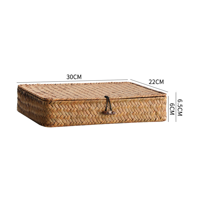 Unisex Handgewebte Aufbewahrungsbox mit Deckel Karnz