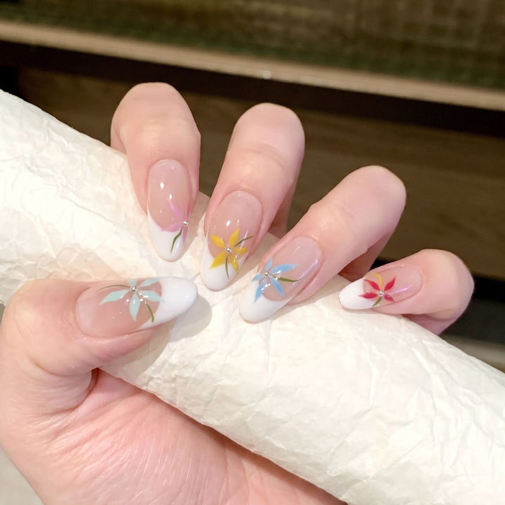Floral Art Press-On Nail Set Karnz