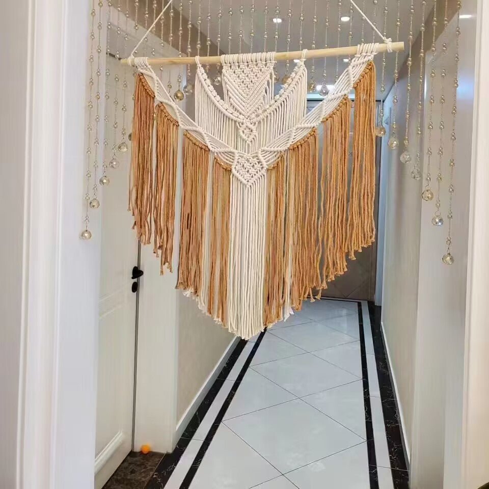 Heimdekoration Makramee Wandbehang Karnz