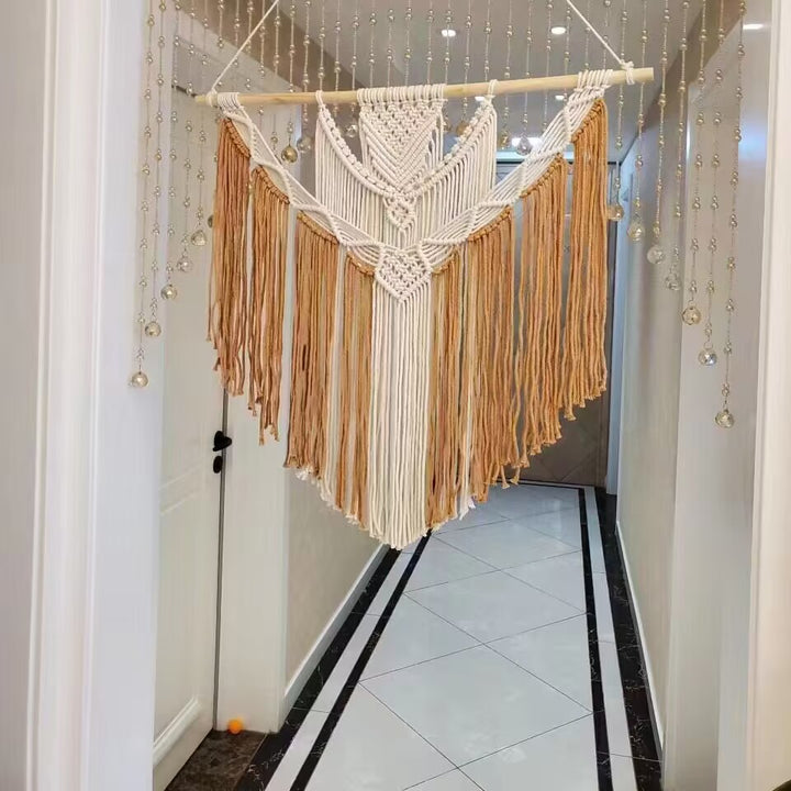 Heimdekoration Makramee Wandbehang Karnz