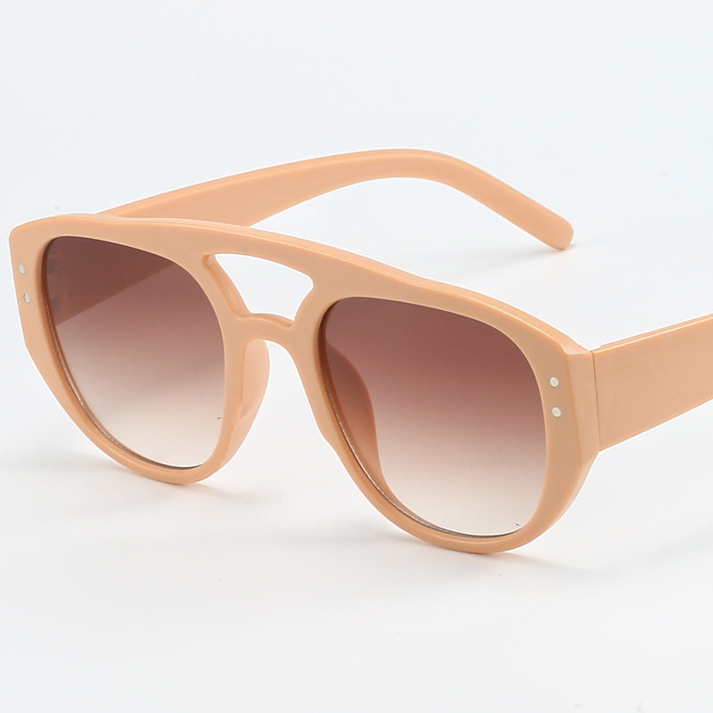 Damen Modische Sonnenbrille im stilvollen Leopardenmuster Karnz