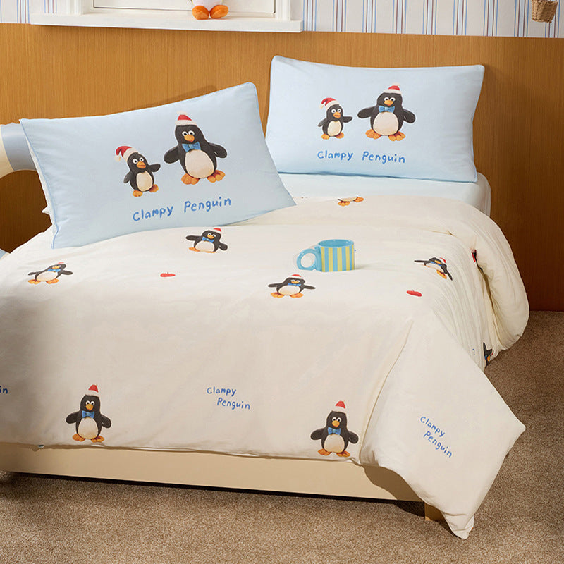 Kleinkind Baumwolle Percale Schaukelpferd Bettbezug Set mit Bettlaken und Kissenbezügen