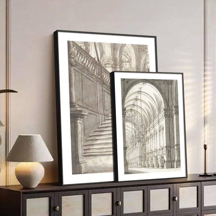 Architektonischer Kunstdruck für Wohnkultur