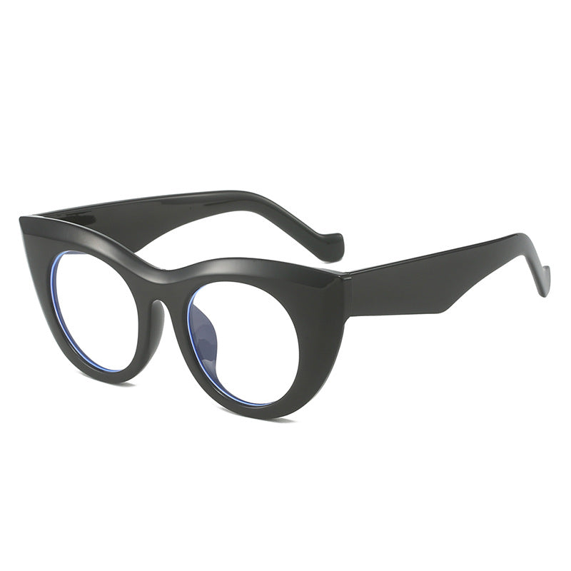 Damen Cat-Eye Sonnenbrille mit breitem Rahmen und UV-Schutz Karnz