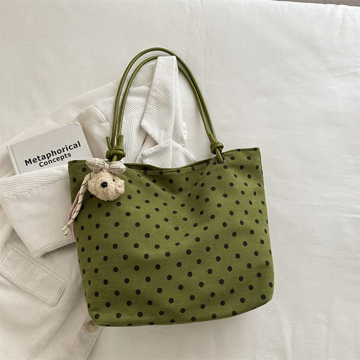 Verspielte Polka-Dot-Stofftasche