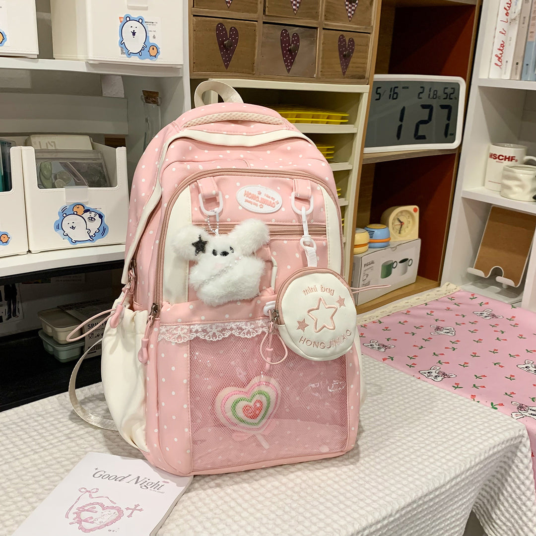 Charmanter gepunkteter Rucksack Karnz
