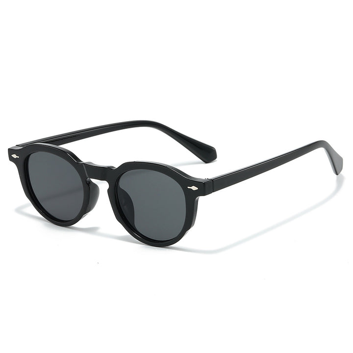 Stylische Retro-Ovalrahmen-Sonnenbrille Karnz