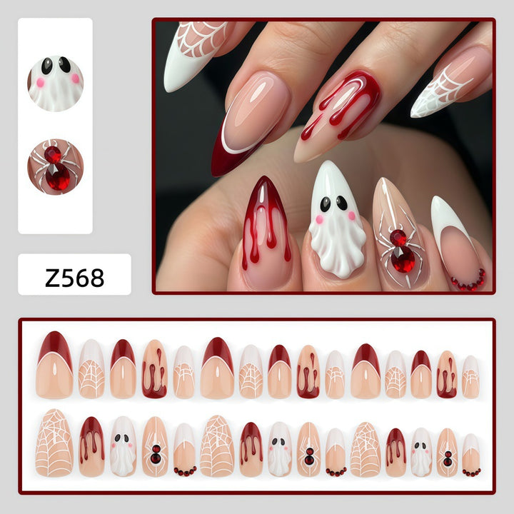 Halloween Kunstnagelset mit Gruselmotiven Karnz
