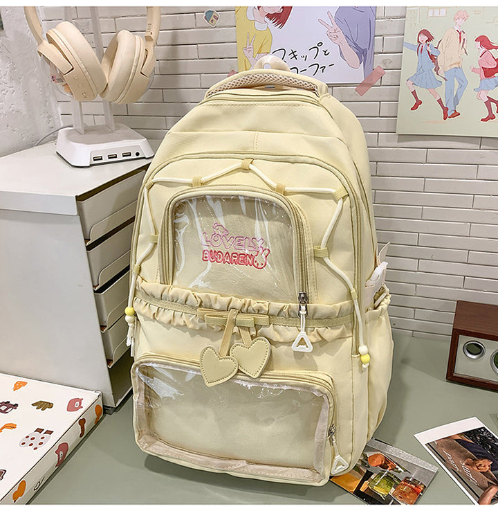 Transparenter Fronttasche Freizeit Rucksack Karnz