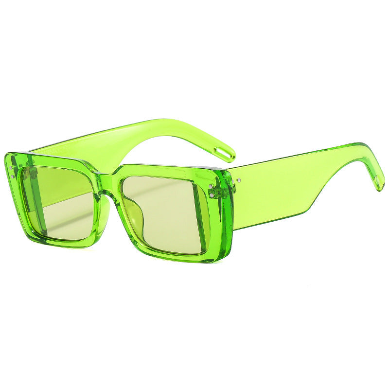 Damen Modische quadratische Sonnenbrille mit eleganter Rahmenstruktur Karnz