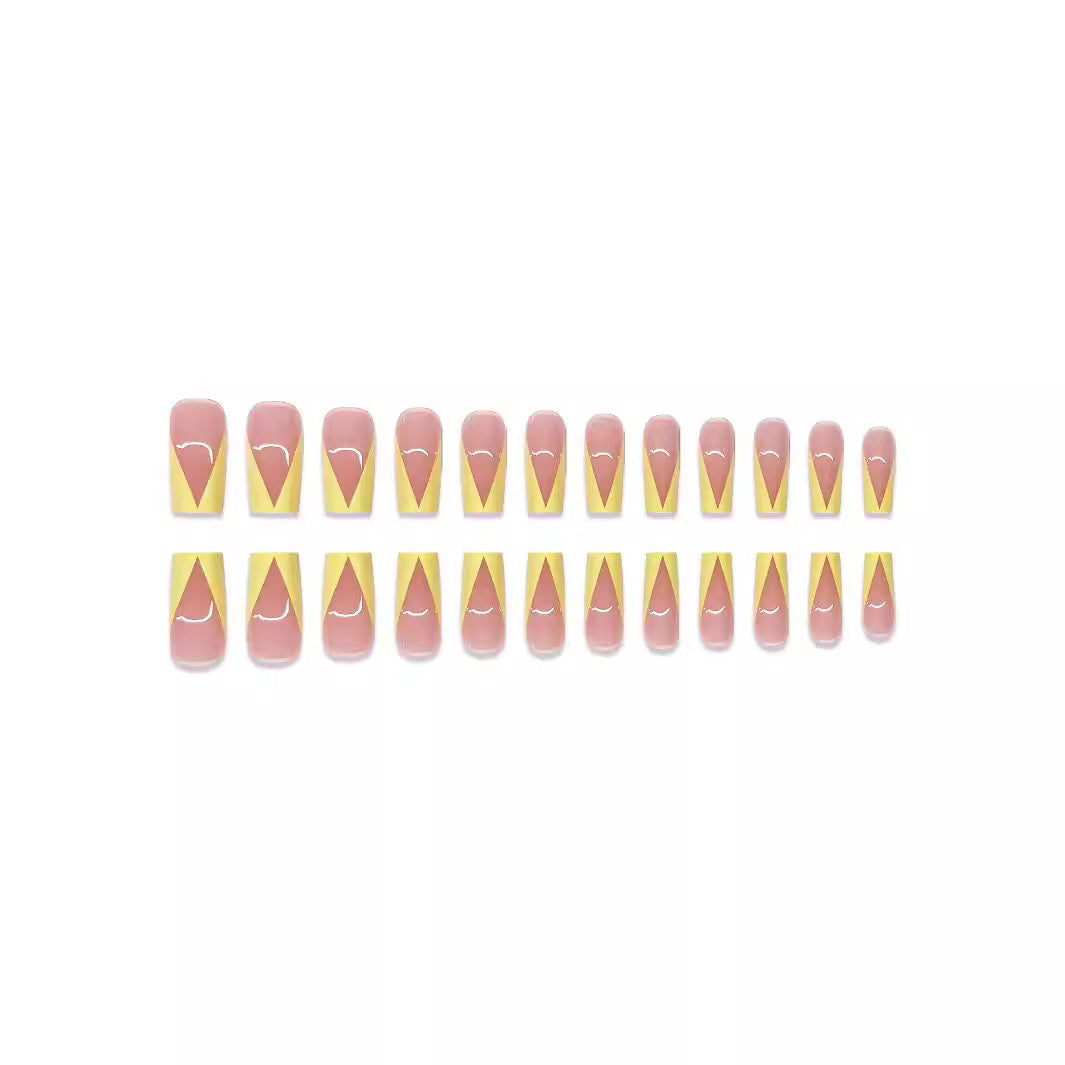 Stilvolles geometrisches Nagelkunst-Set Karnz
