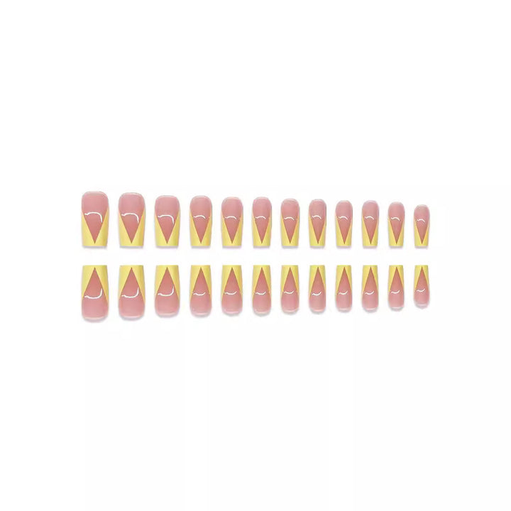 Stilvolles geometrisches Nagelkunst-Set Karnz