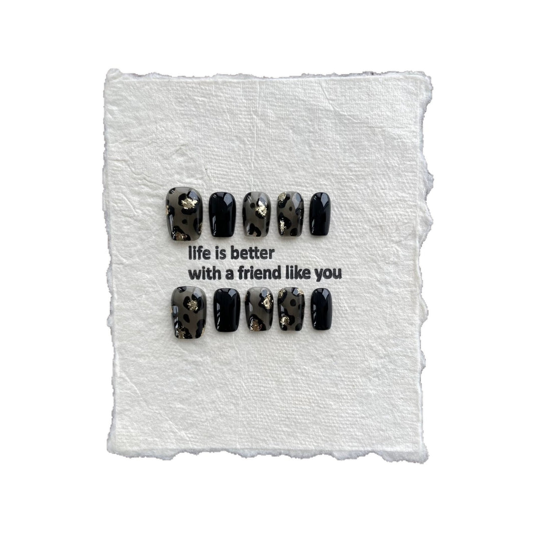 Artisanales Tierdruck Press-On Nagelset