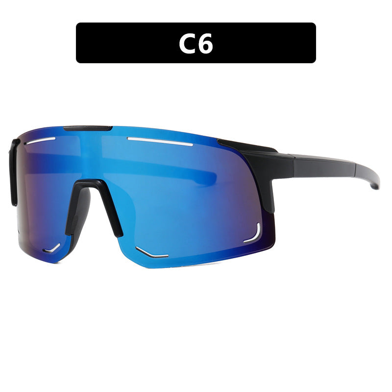 Damen sportliche Sonnenbrille mit integriertem UV-Schutz und großem Sichtfeld Karnz