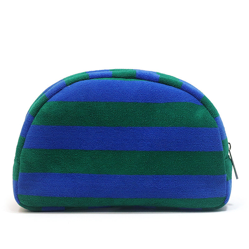 Stylische Gestreifte Make-up-Tasche