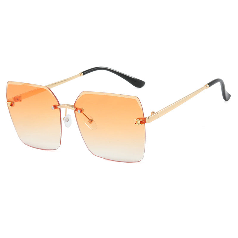Damen quadratische Sonnenbrille im modernen Design mit filigranem Metallrahmen Karnz
