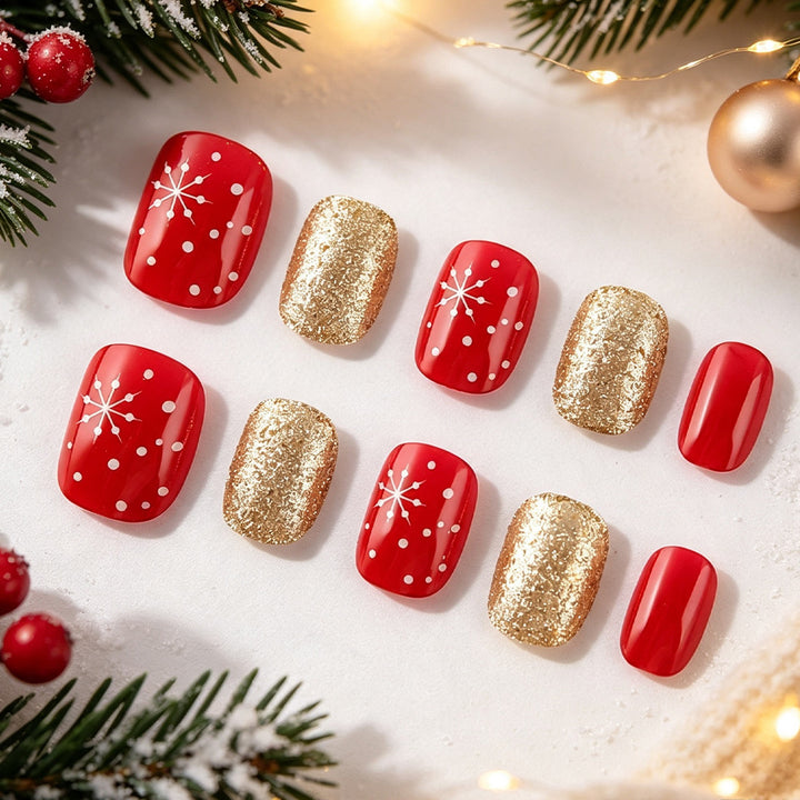 Winter-Themen Gel-Nagelkunst Set Karnz