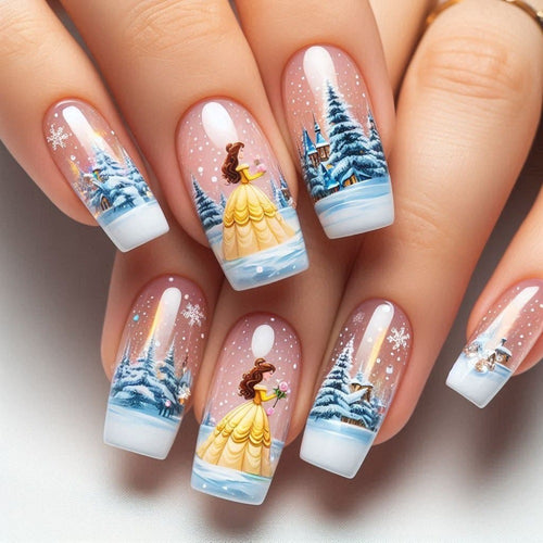 Winterliche Nagelkunst Karnz