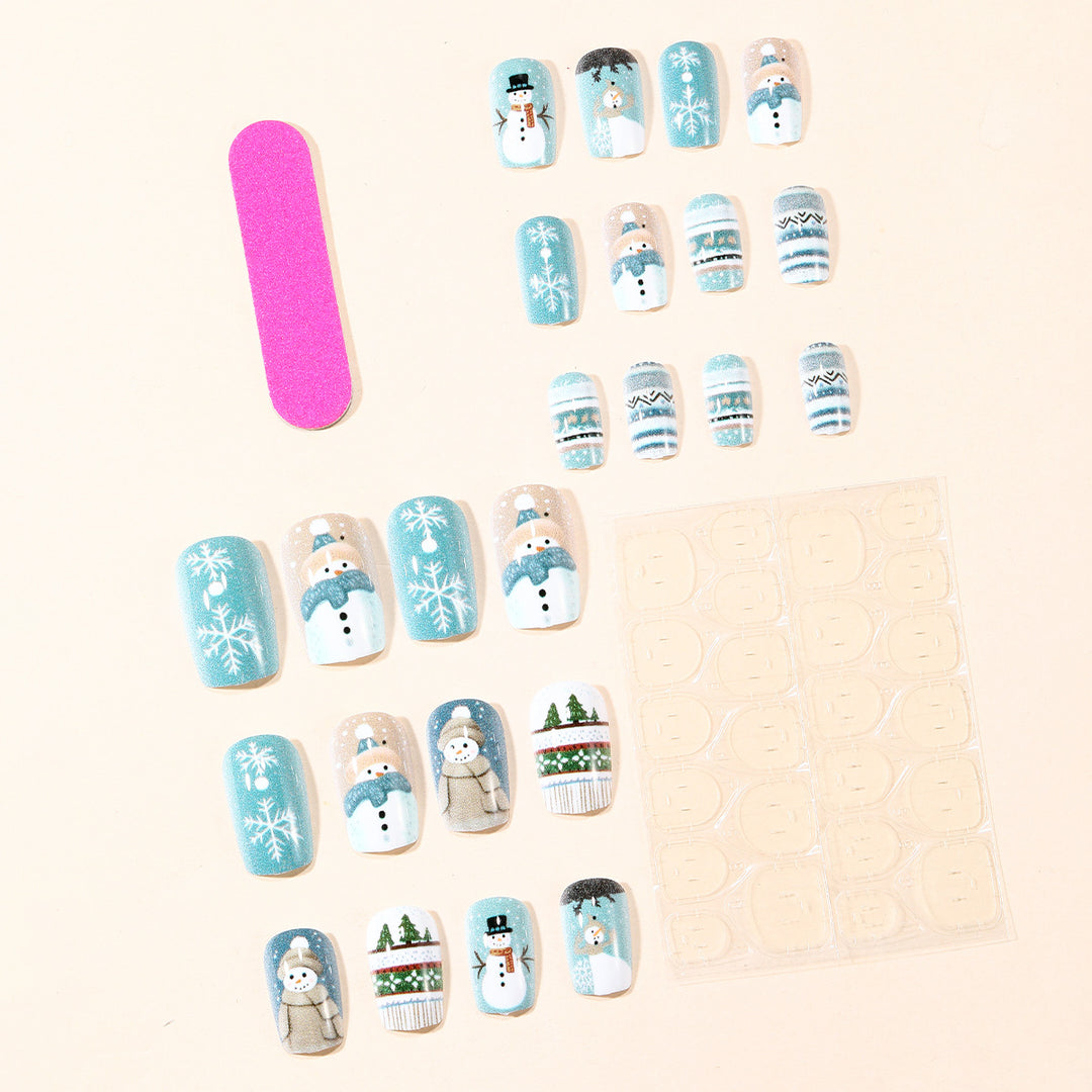 Winter-Themen 3D Nagelkunst Set Karnz