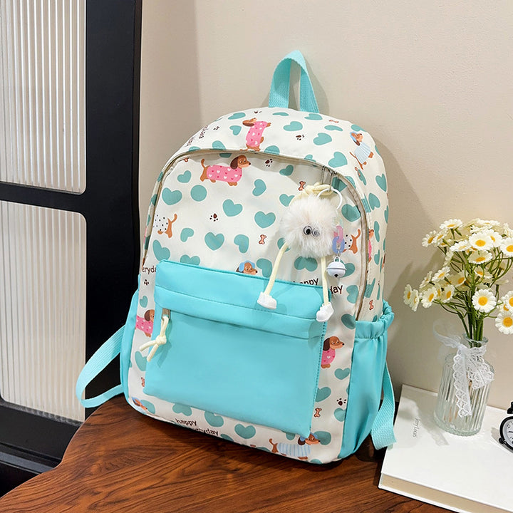 Niedlicher Cartoon-Hund-Print-Rucksack