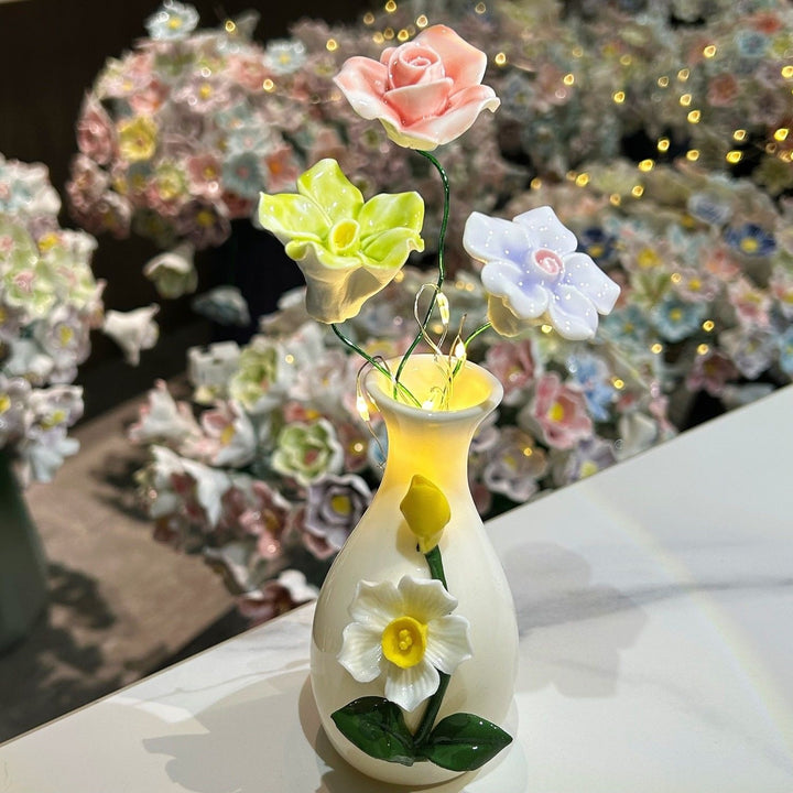 Dekorativer Keramikk Blumen Vase