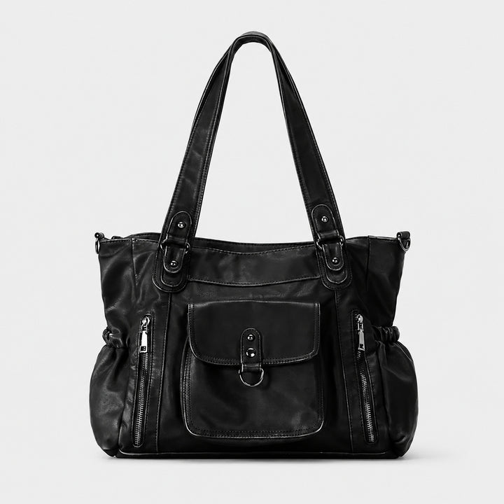 Geräumige Multifunktions-Leder-Handtasche