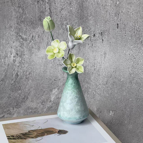 Elegante florale dekorative Vase