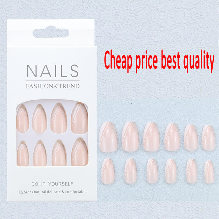 Künstlerisches Grafik Press-On Nagelset Karnz