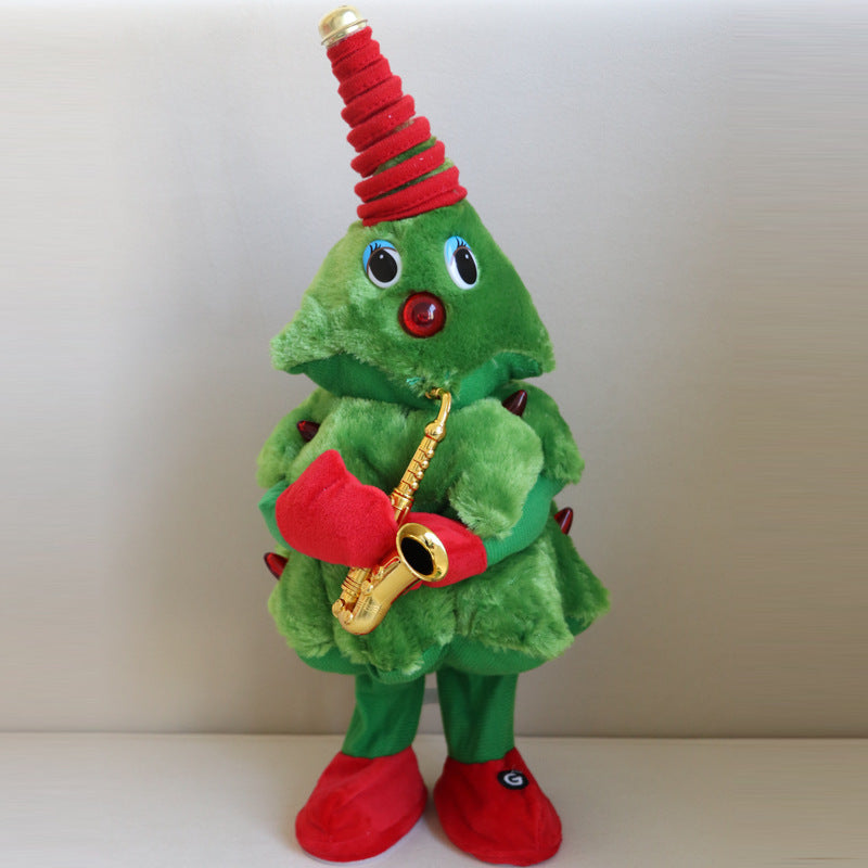 Plüsch Weihnachtsbaumfigur mit Gitarre