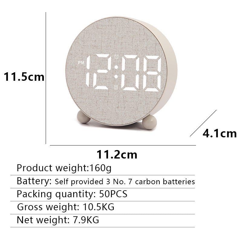 Digitaler Wecker mit Großem Led-Display und Sanfter Alarmfunktion Karnz
