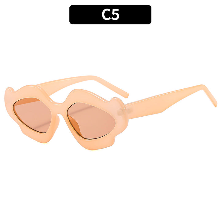 Einzigartige skulpturale Schild Sonnenbrille