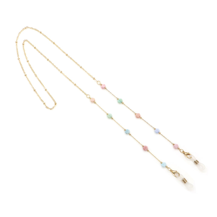 Elegante goldene Ketten Halskette mit Edelsteinen Karnz