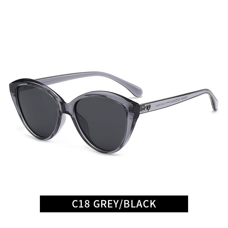 Damen Cat-Eye Sonnenbrille mit modischem und robustem Rahmen Karnz