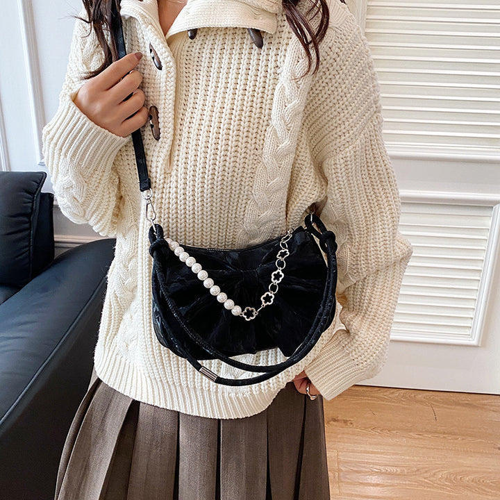 Elegante mit Schleife verzierte Handtasche Karnz