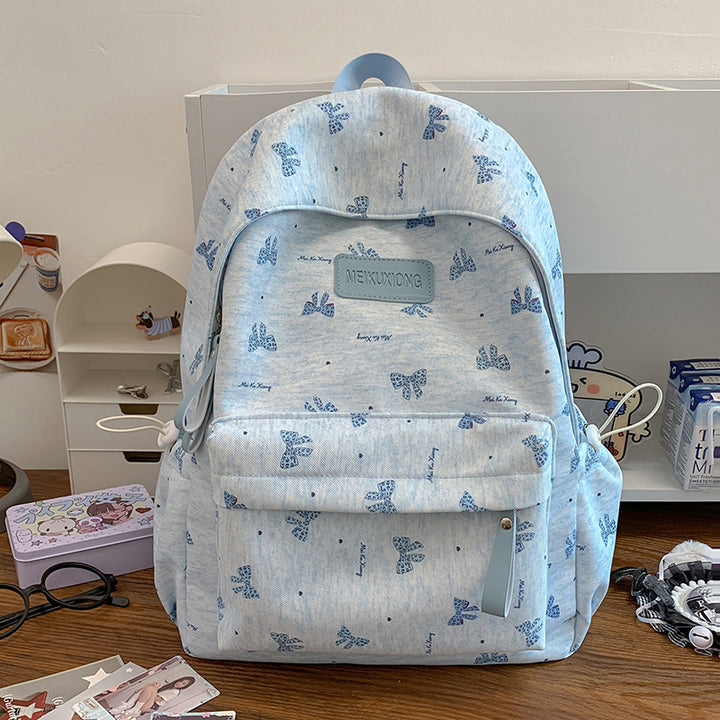 Stylische Schmetterlingsdruck Rucksack Karnz
