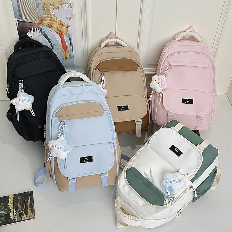 Stilvolles multifunktionales Rucksack mit plüschigem Schlüsselanhänger Karnz