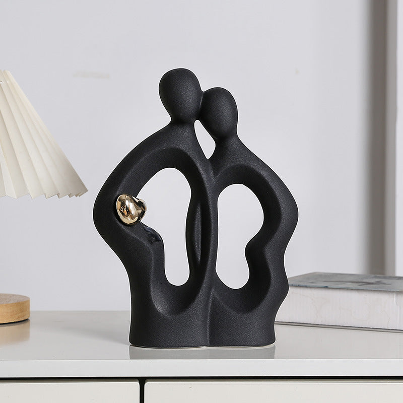 moderne und stilvolle Tischskulptur Karnz