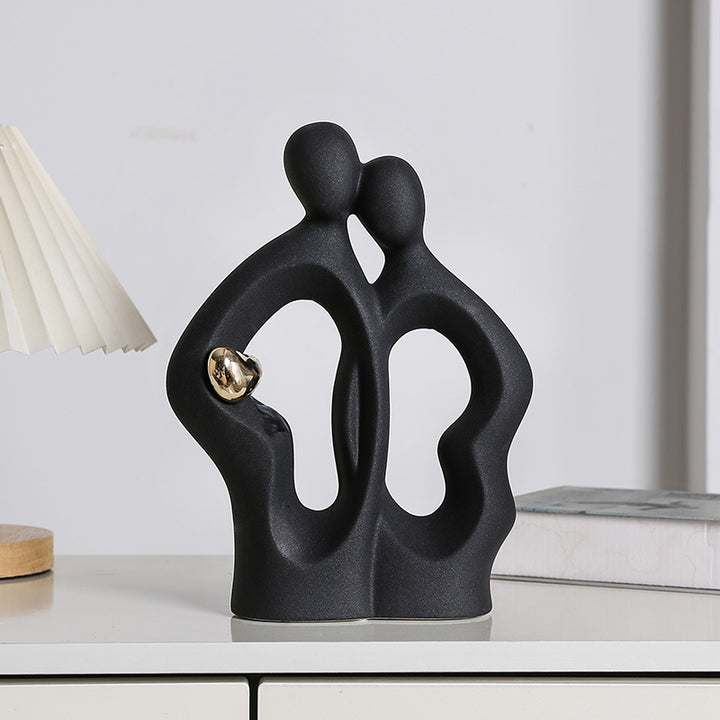 moderne und stilvolle Tischskulptur Karnz